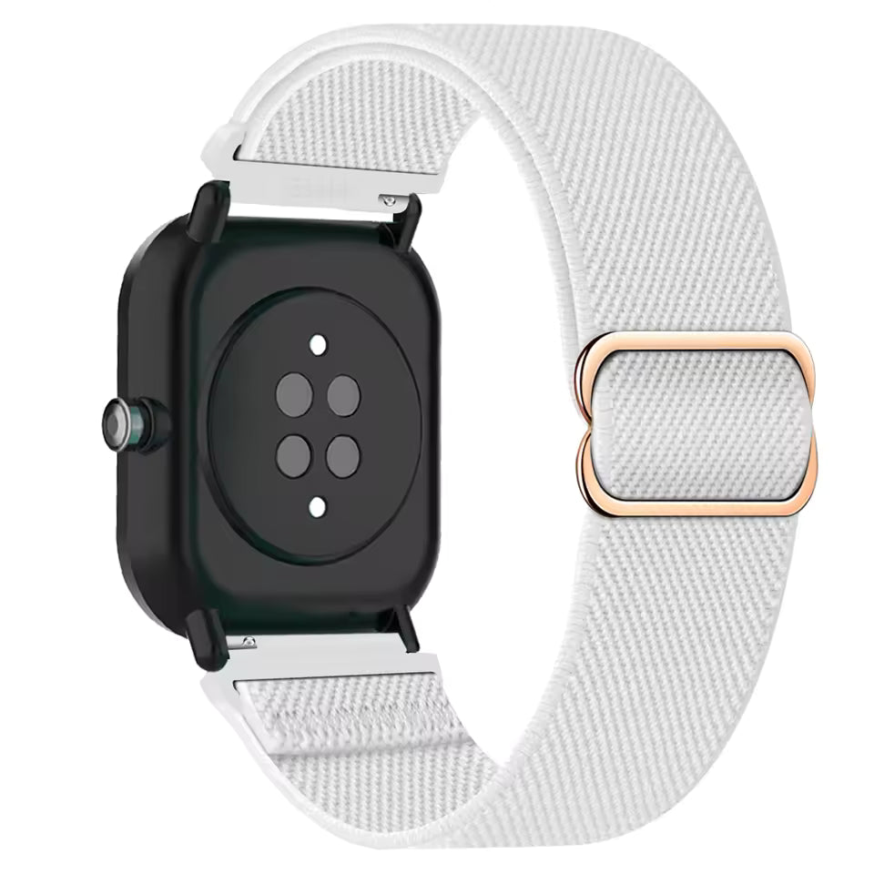 Najlonski pašček za Fitbit Versa Lite SE / Versa 2 – bela