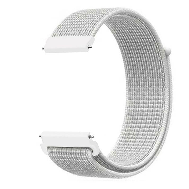 Najlonski zamjenski remen 20 mm – univerzalan za pametne satove | siva/bijela