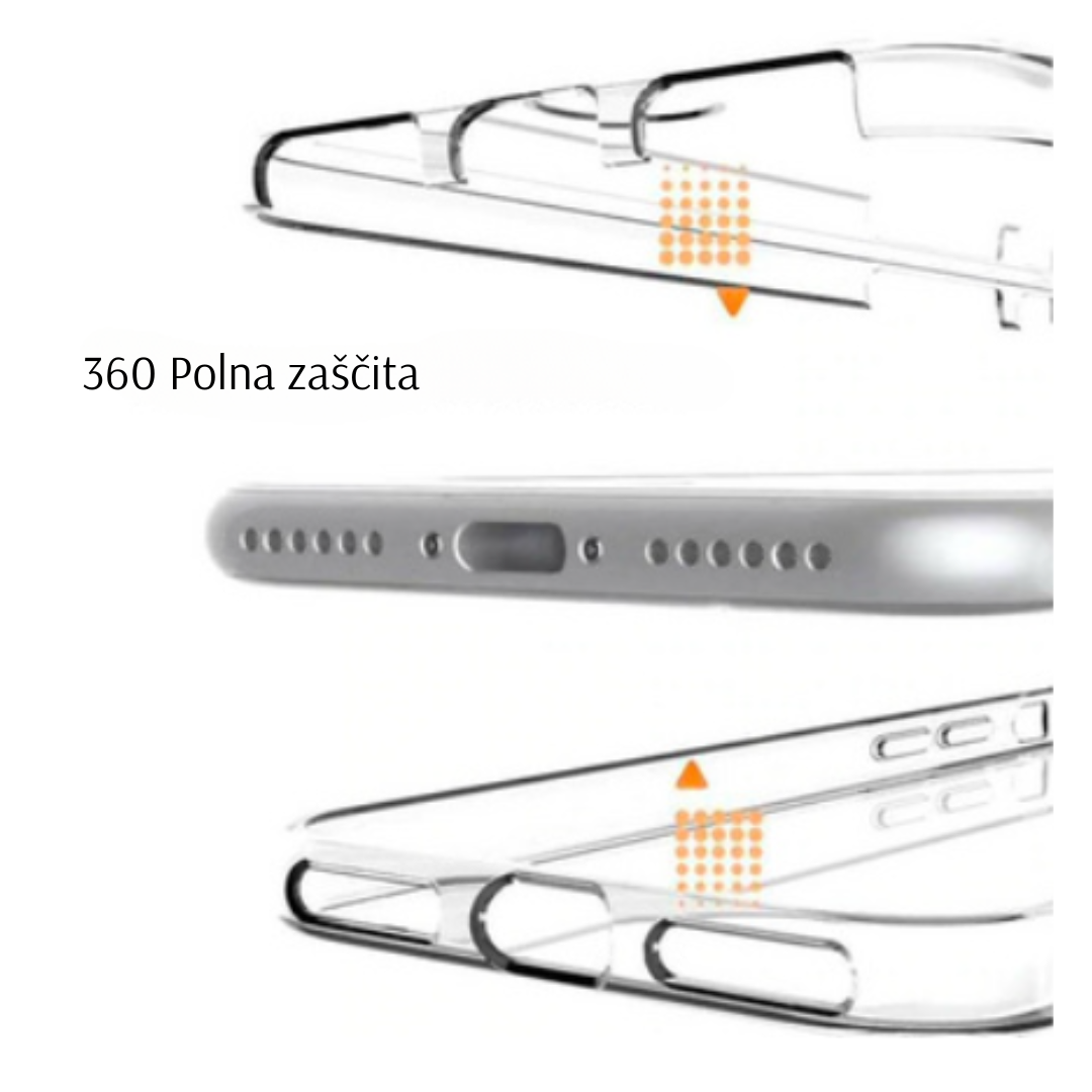 Komplet silikonski ovitek "Bumper 360" + zaščitno steklo za iPhone 13/14 – Infostyle
