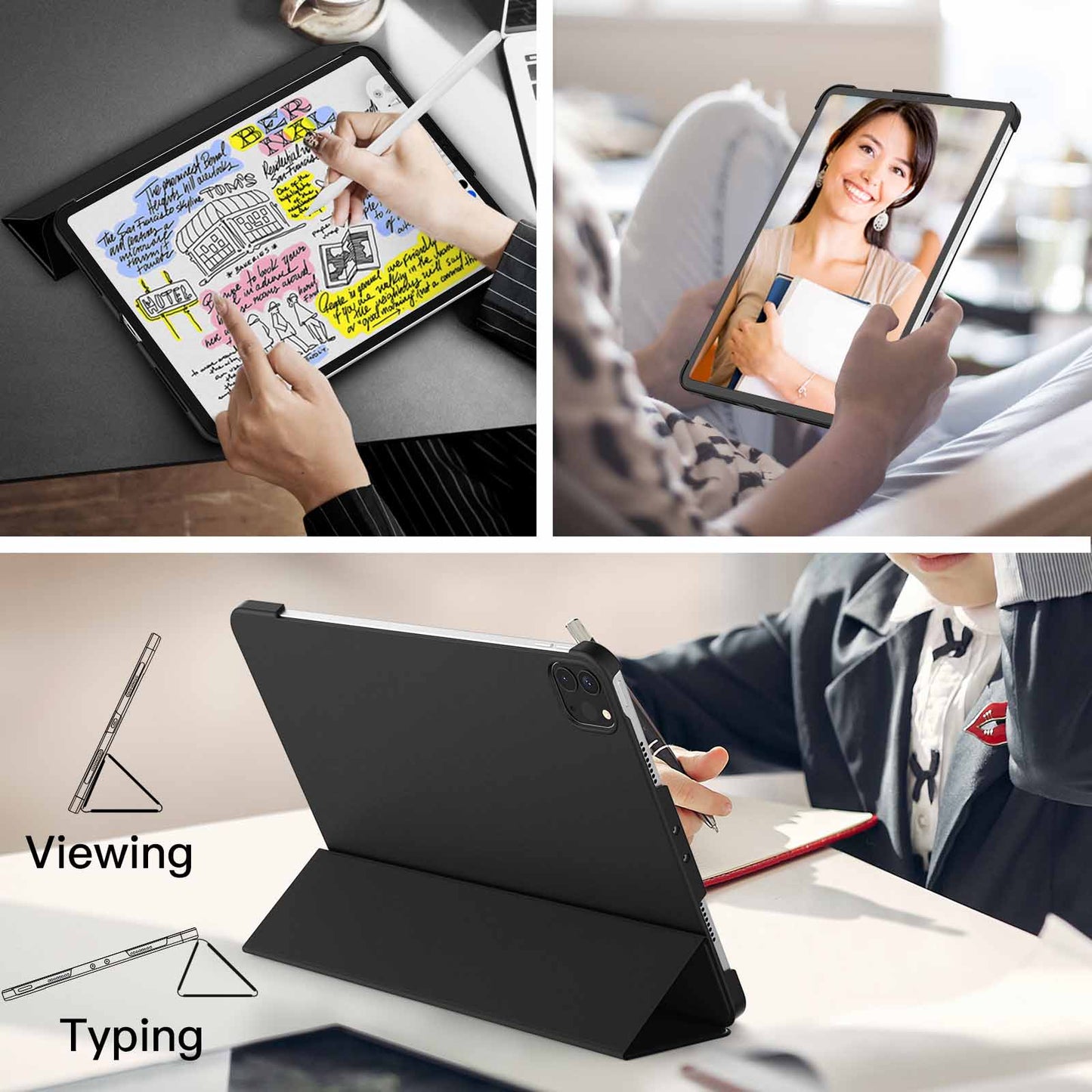 Preklopna torbica ''JETech'' za iPad Pro 11'' (2022/2021/2020/2018)