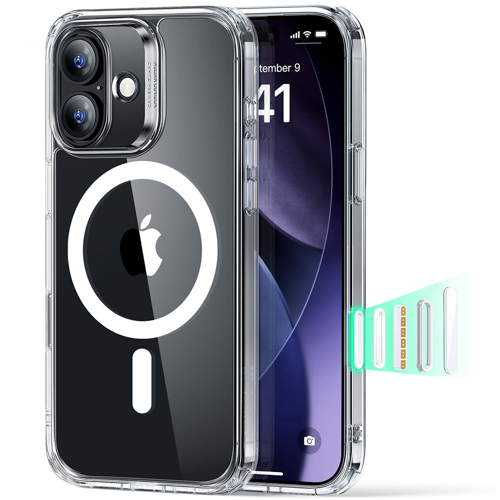 ESR Classic Hybrid HaloLock ovitek za iPhone 17 prozoren