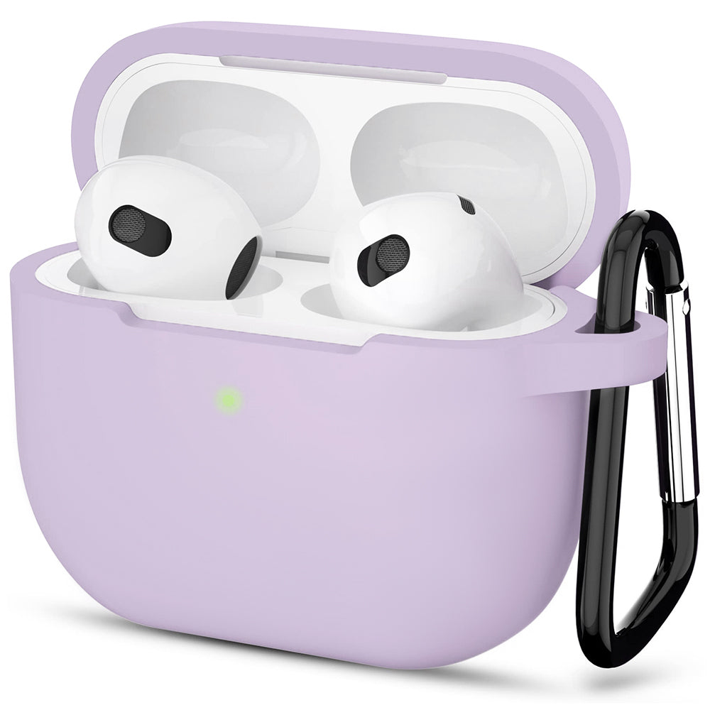 Techsuit silikonski ovitek za Apple AirPods 3 vijoličen