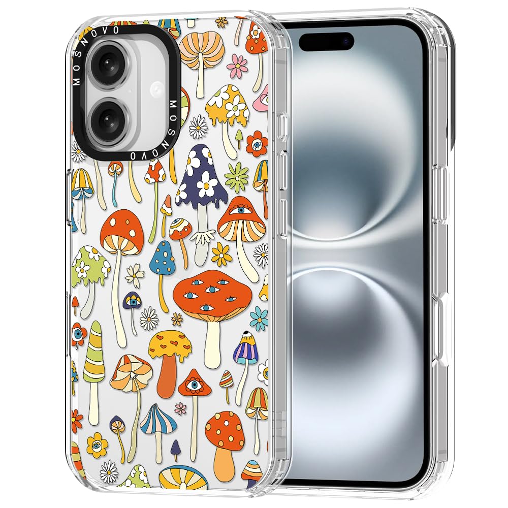 MOSNOVO ovitek za iPhone 16 Plus Mushroom Art