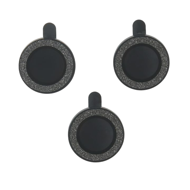 Zaščita za kamero 14 Pro/14 Pro Max, black glitter – Infostyle