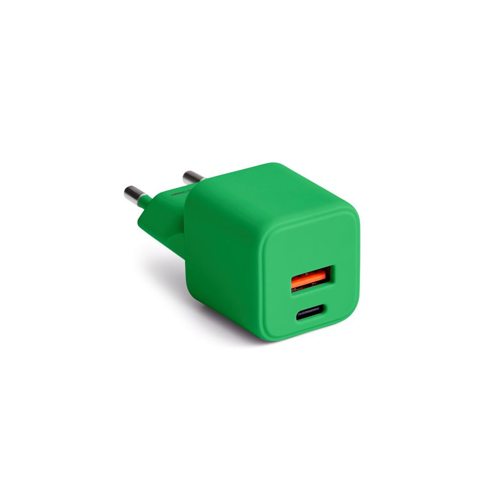 Colorum CLS30-AC-04 USB-A USB-C PD 30W polnilnik zelen