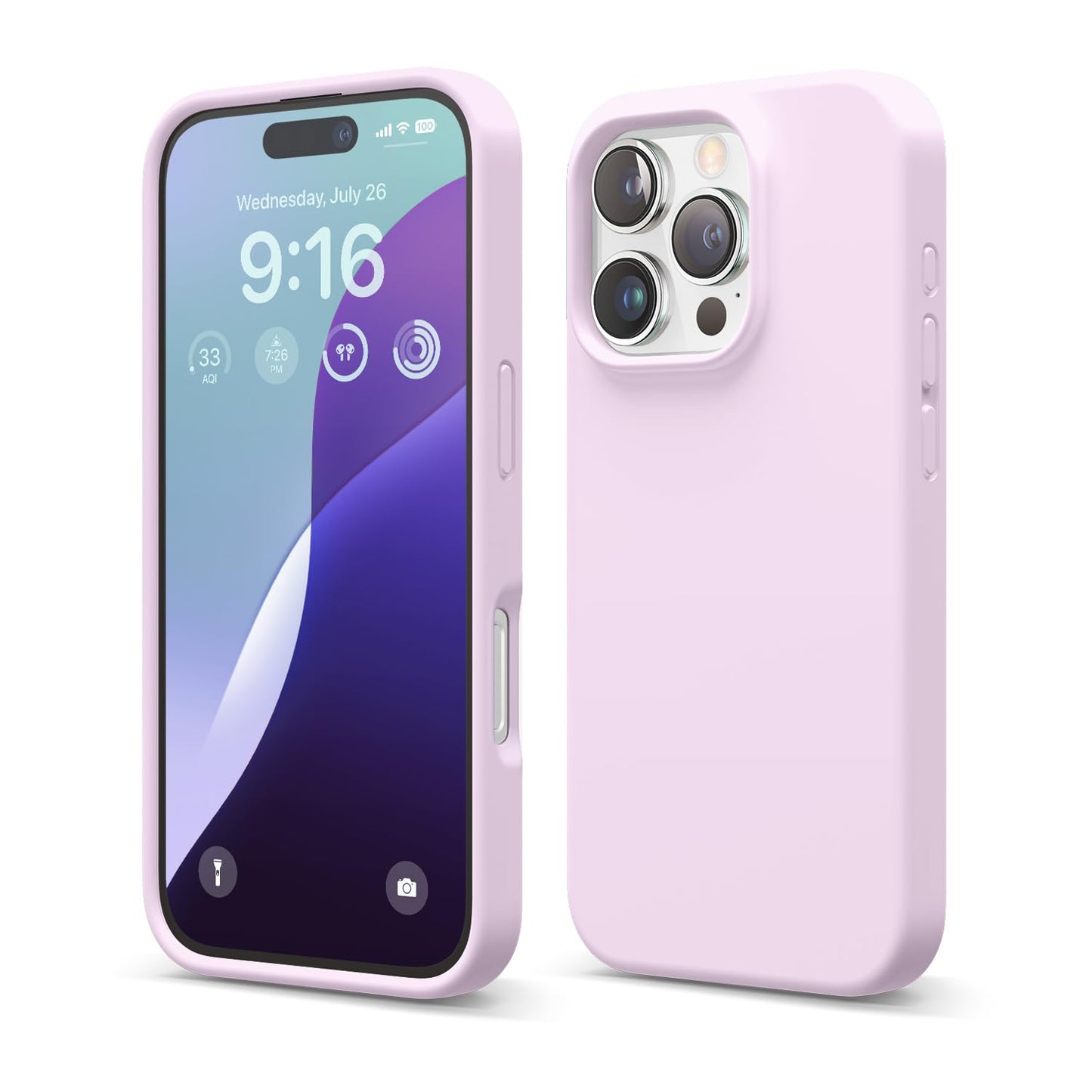 Elago silikonski ovitek za iPhone 16 Pro svetlo lila