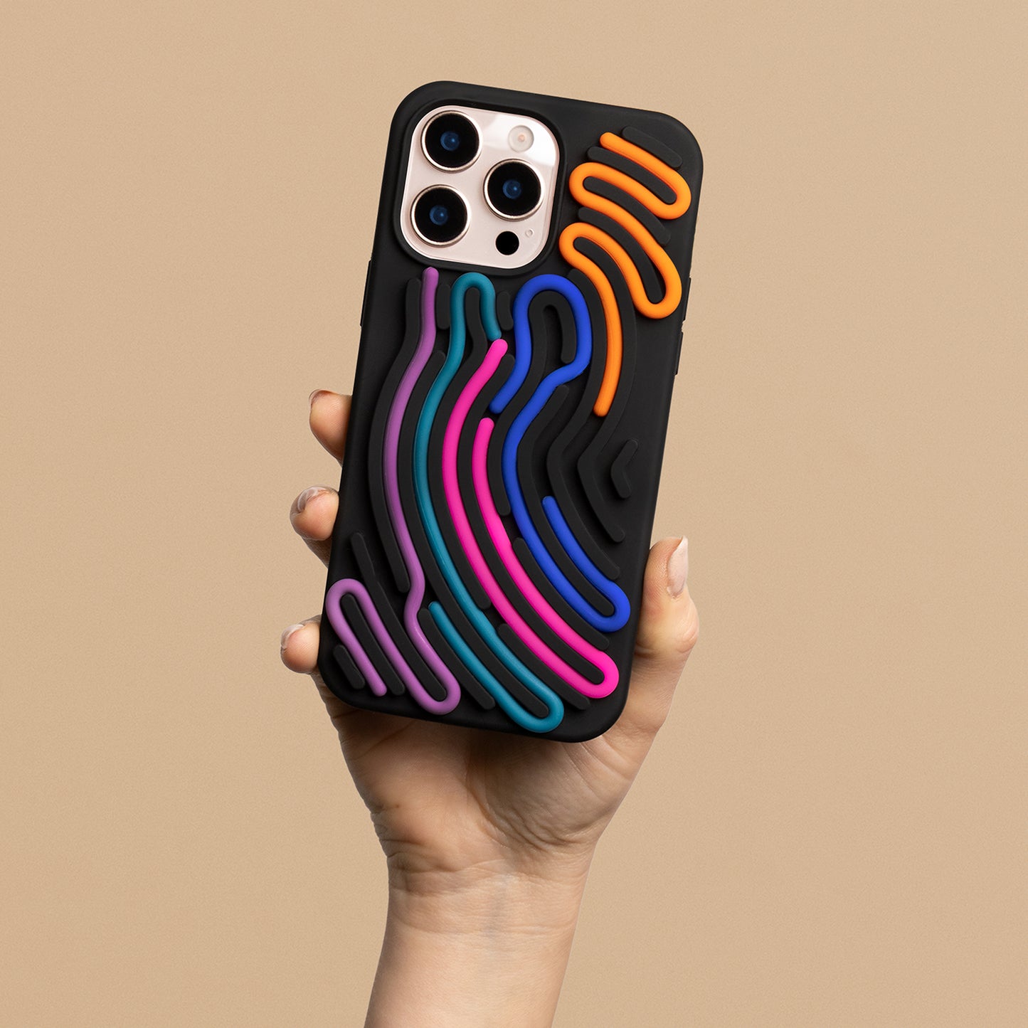 Ovitek Snake za iPhone 17 6,3" črna
