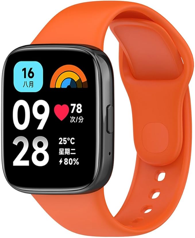 Oranžni silikonski nadomestni pašček za Xiaomi Redmi Watch 3 Active