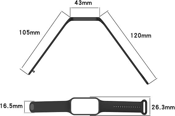 LOKEKE silikonski pašček za Xiaomi Band 8 Active / Redmi Band 2 -črna