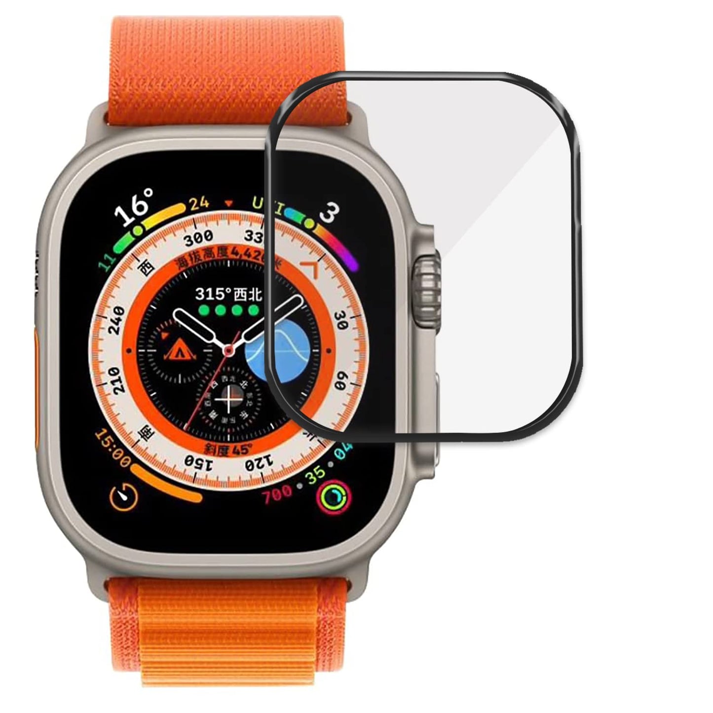 Zaščitno steklo za Apple Watch Ultra / Ultra 2 – Popolna zaščita zaslona