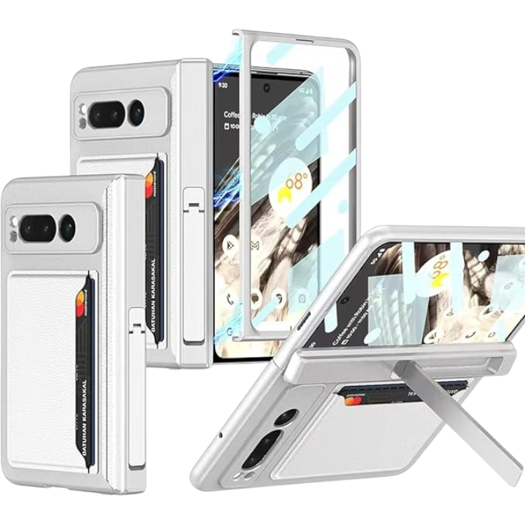 Preklopna torbica "Miimall" za Google Pixel Fold, srebrna