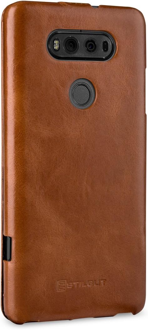 StilGut UltraSlim torbica od prave kože za LG V20 – konjak smeđa