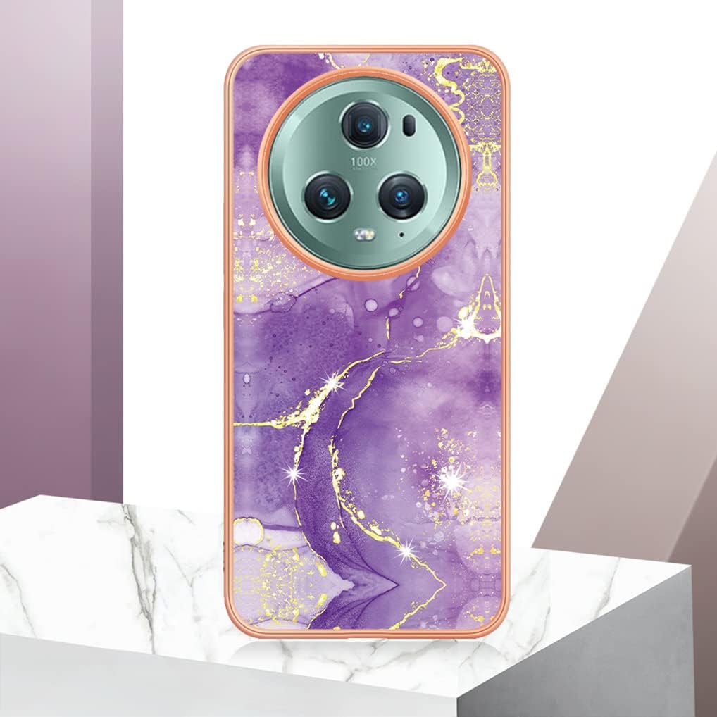 HAOYE ovitek za Honor Magic 5 Pro – marble vijoličen