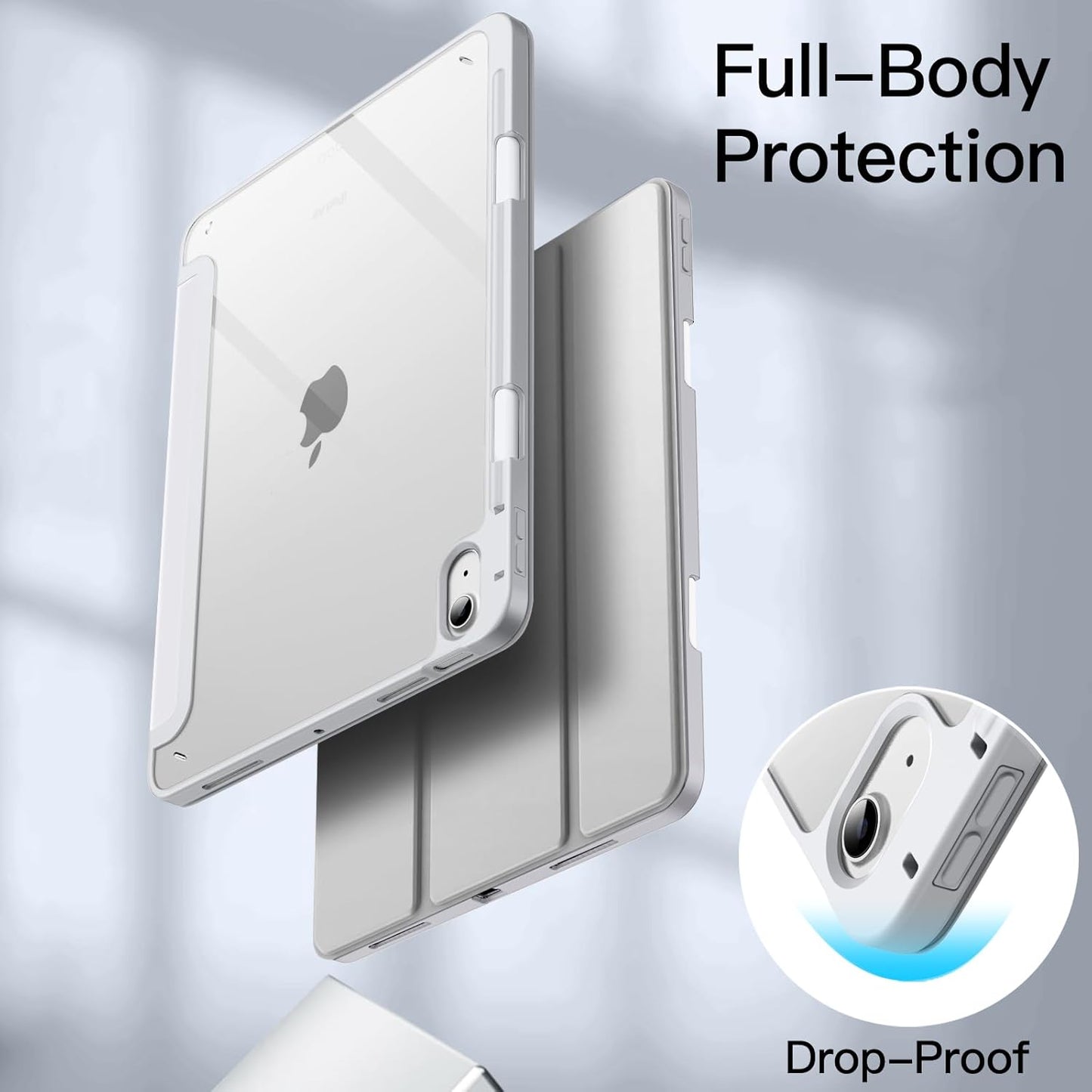 Ovitek ''JETech'' za iPad Air 11" M2 (2024), iPad Air 5/4 (2022/2020 5./4. gen.10,9") z držalom za svinčnik