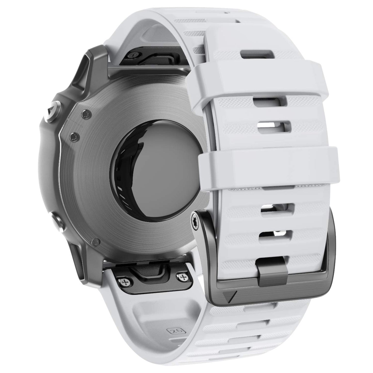 silikonska-zapestnica-anbest-garmin-fenix-6x-5x-26mm-bela