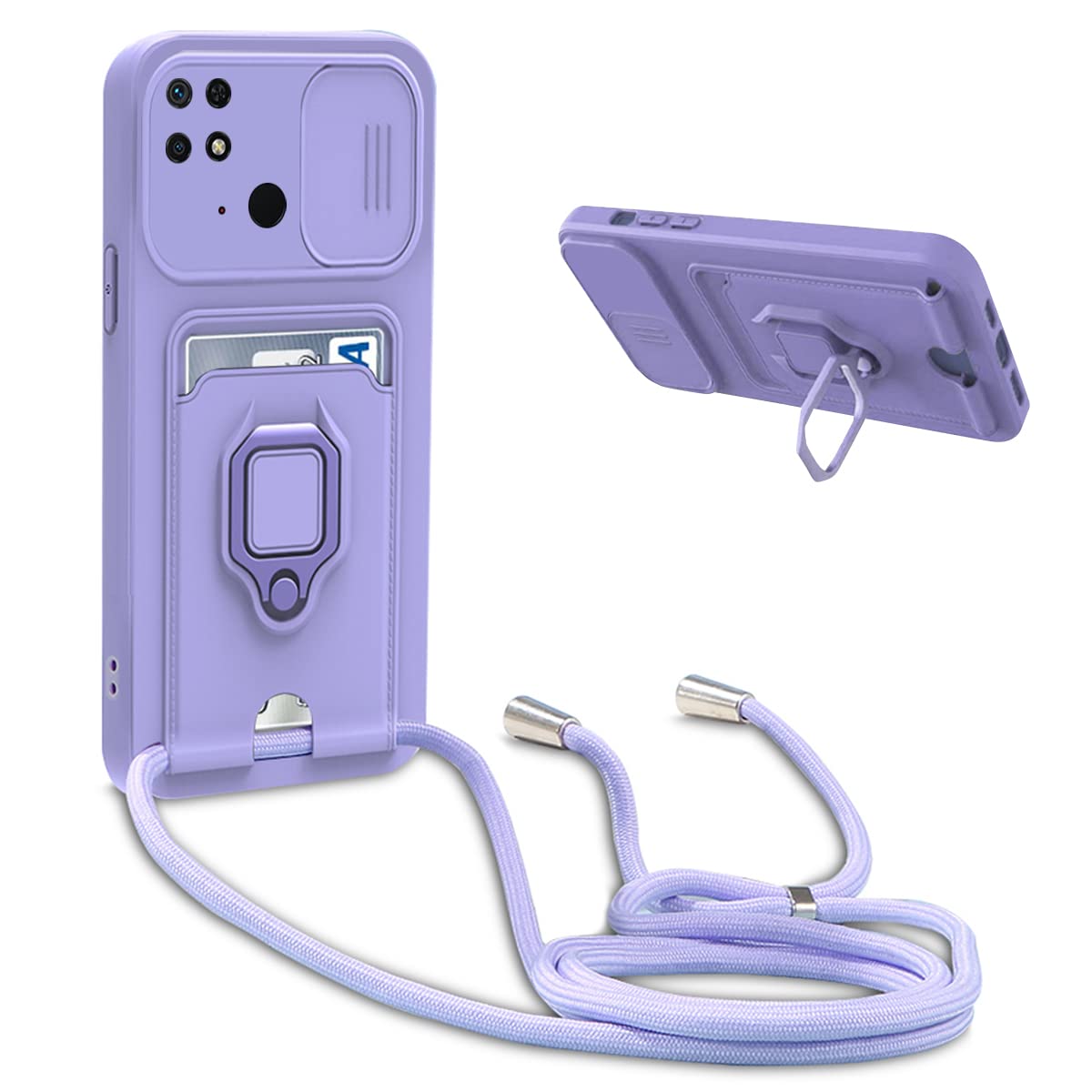 ovitek-bigcousin-z-vrvico-xiaomi-redmi-10c-vijolicna