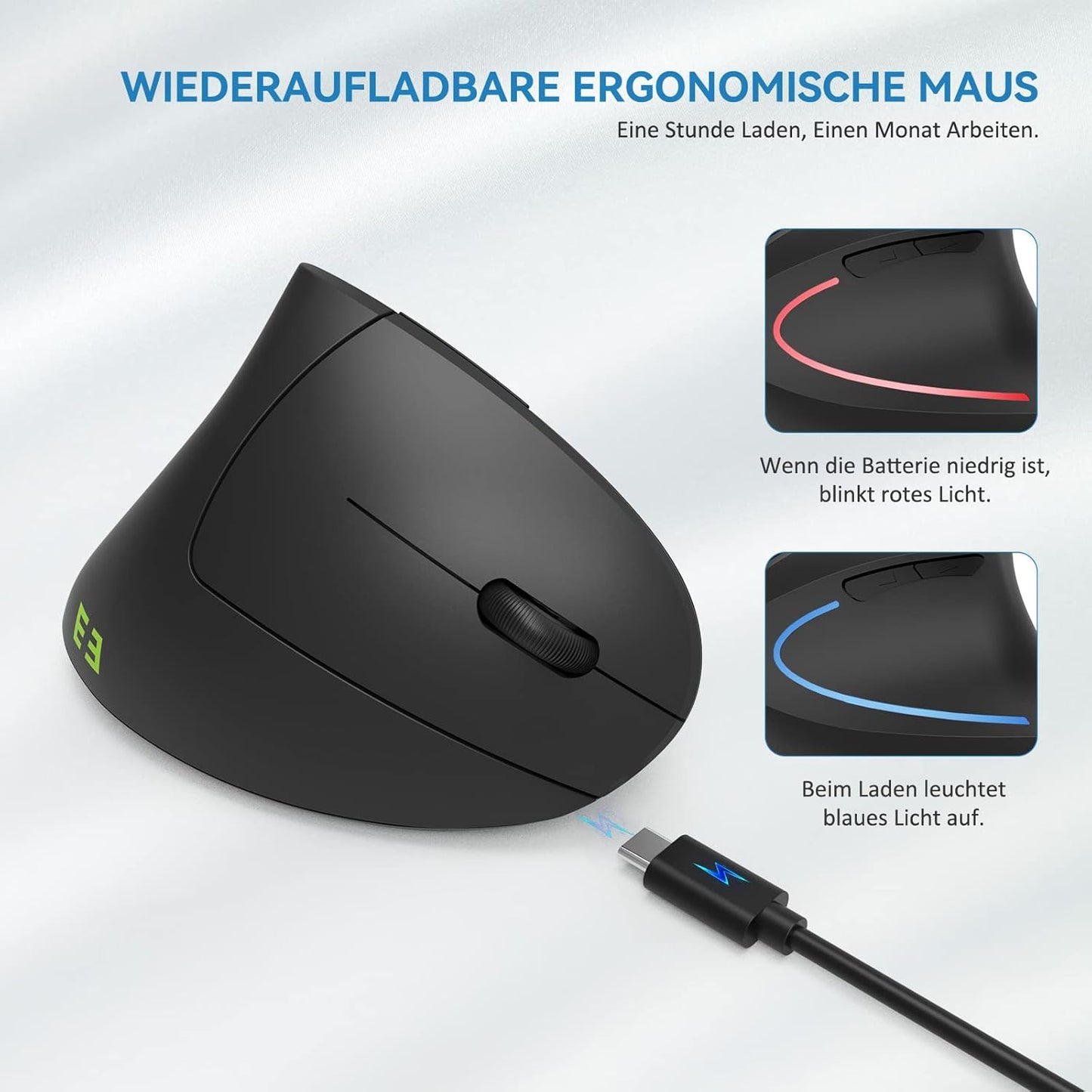 Računalniška ''Seenda'' brezžična 2.4G in dvojna Bluetooth 4.0 miška za do 3 naprave