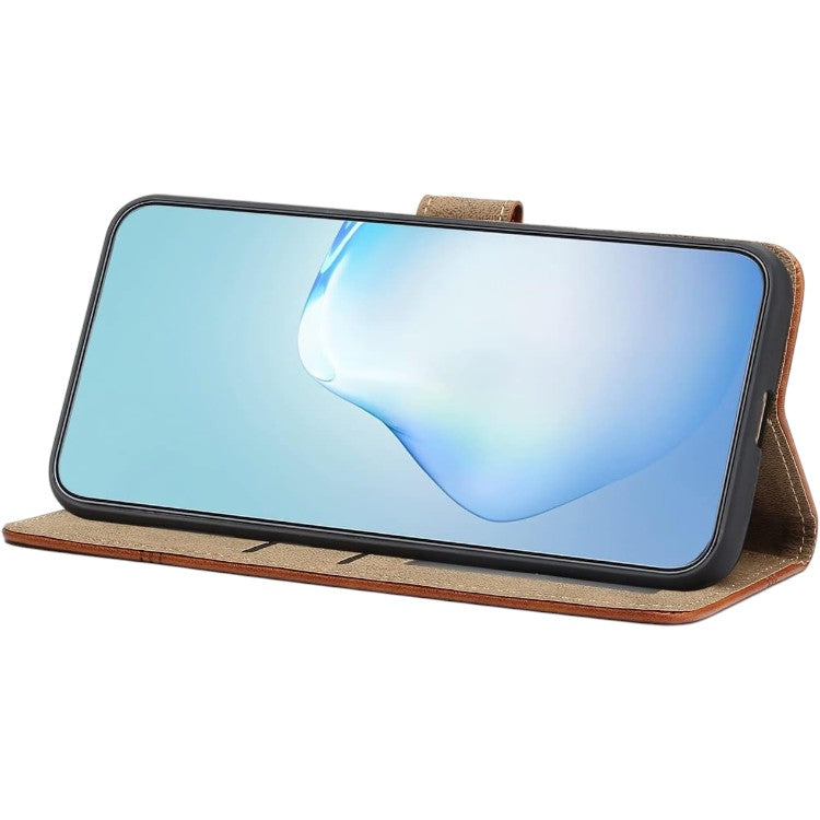 Preklopna torbica "Yiscase" za Samsung Galaxy S23, rjava