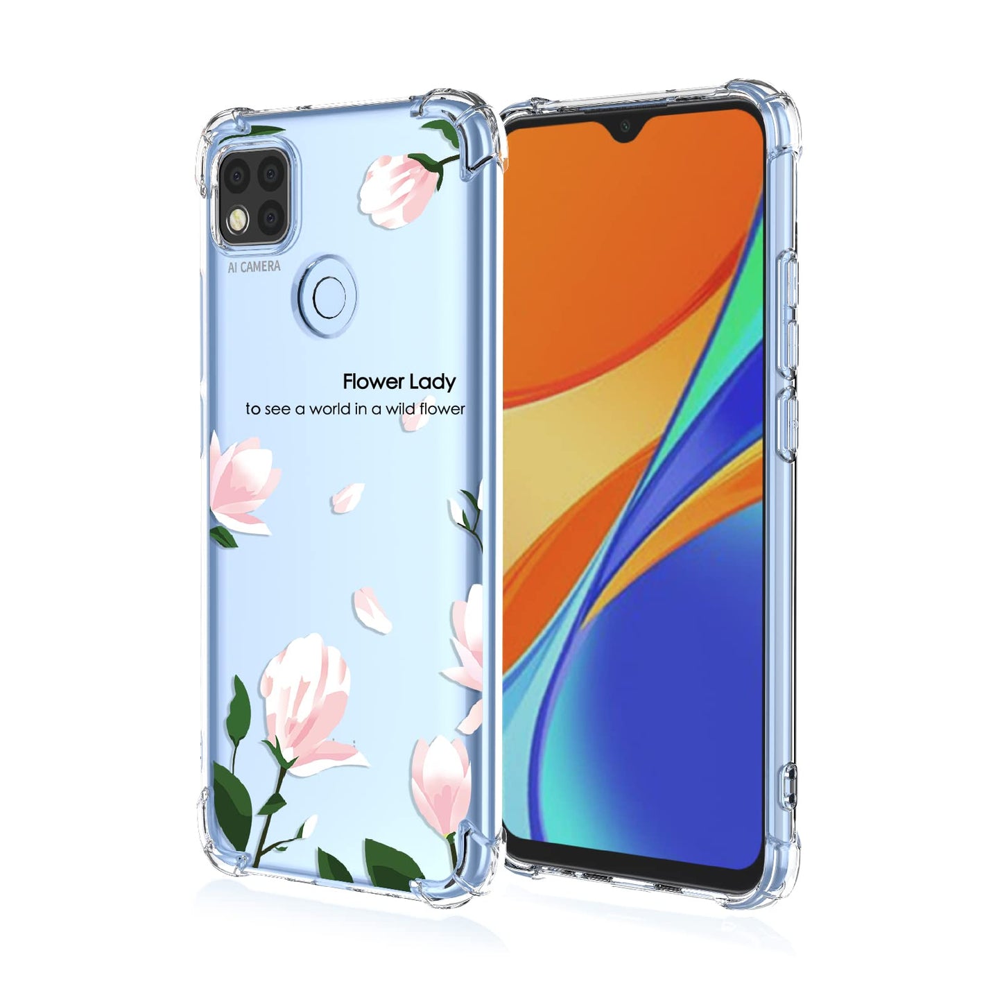 prozoren-ovitek-wild-flower-xiaomi-redmi-9c-10a
