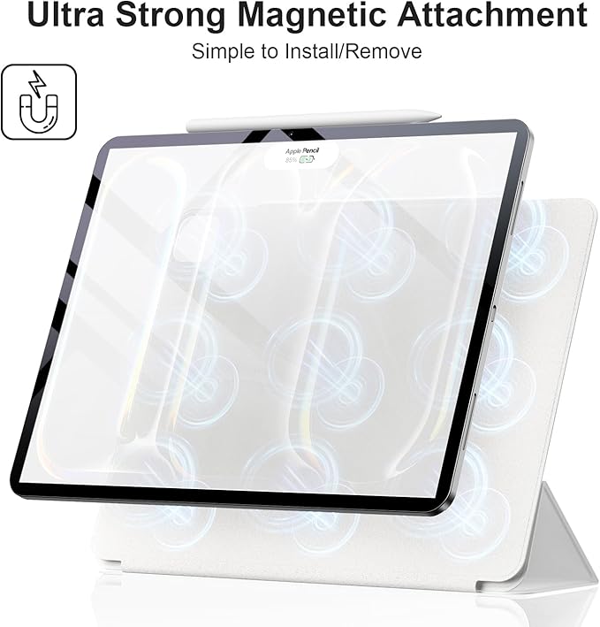 ZtotopCases for iPad Pro 13 (2024) Case – Magnetic, Ultra Thin, Stand, Auto Sleep/Wake, Black