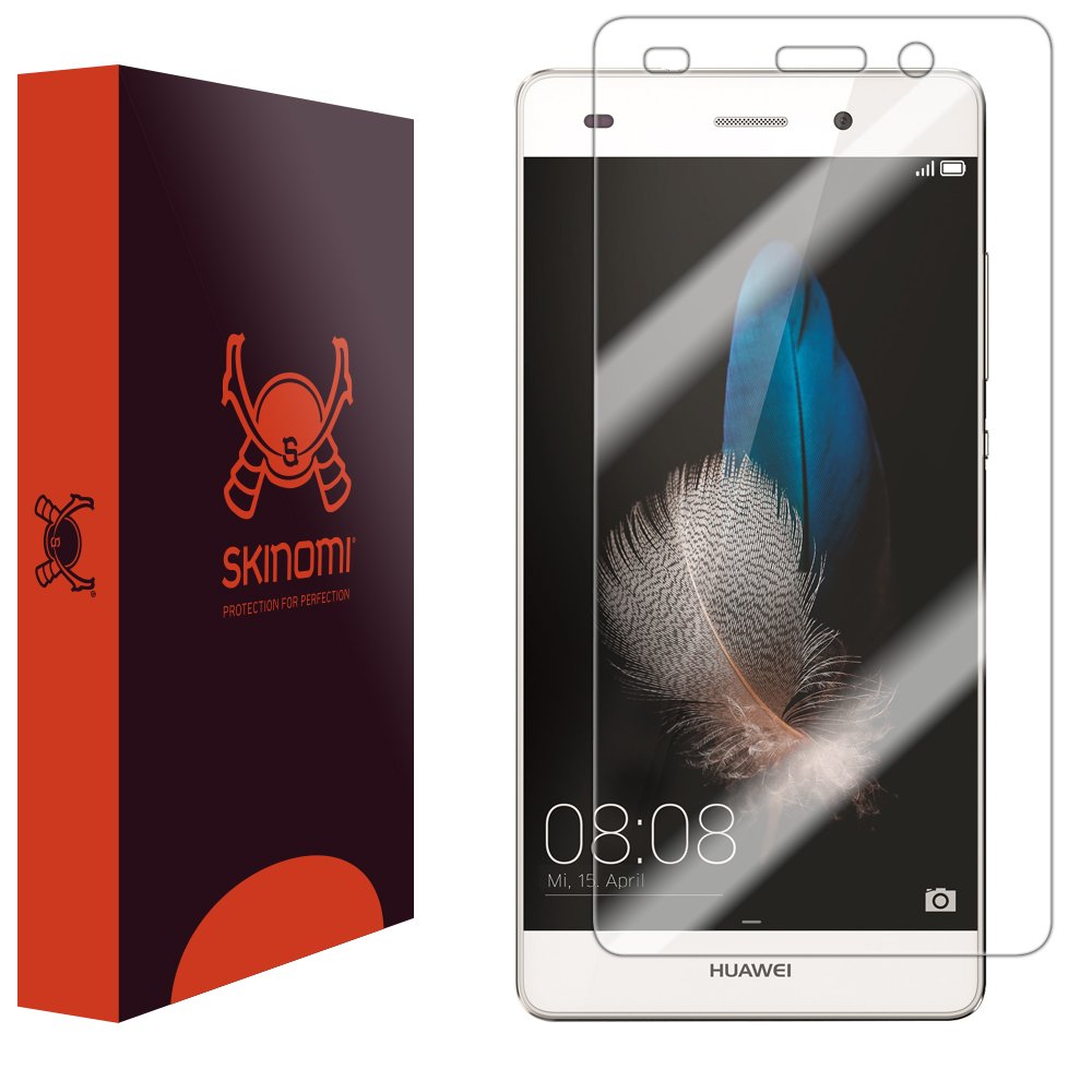 Skinomi TechSkin Screen Protector for Huawei P8 Lite - Self-Healing TPU Screen Protector