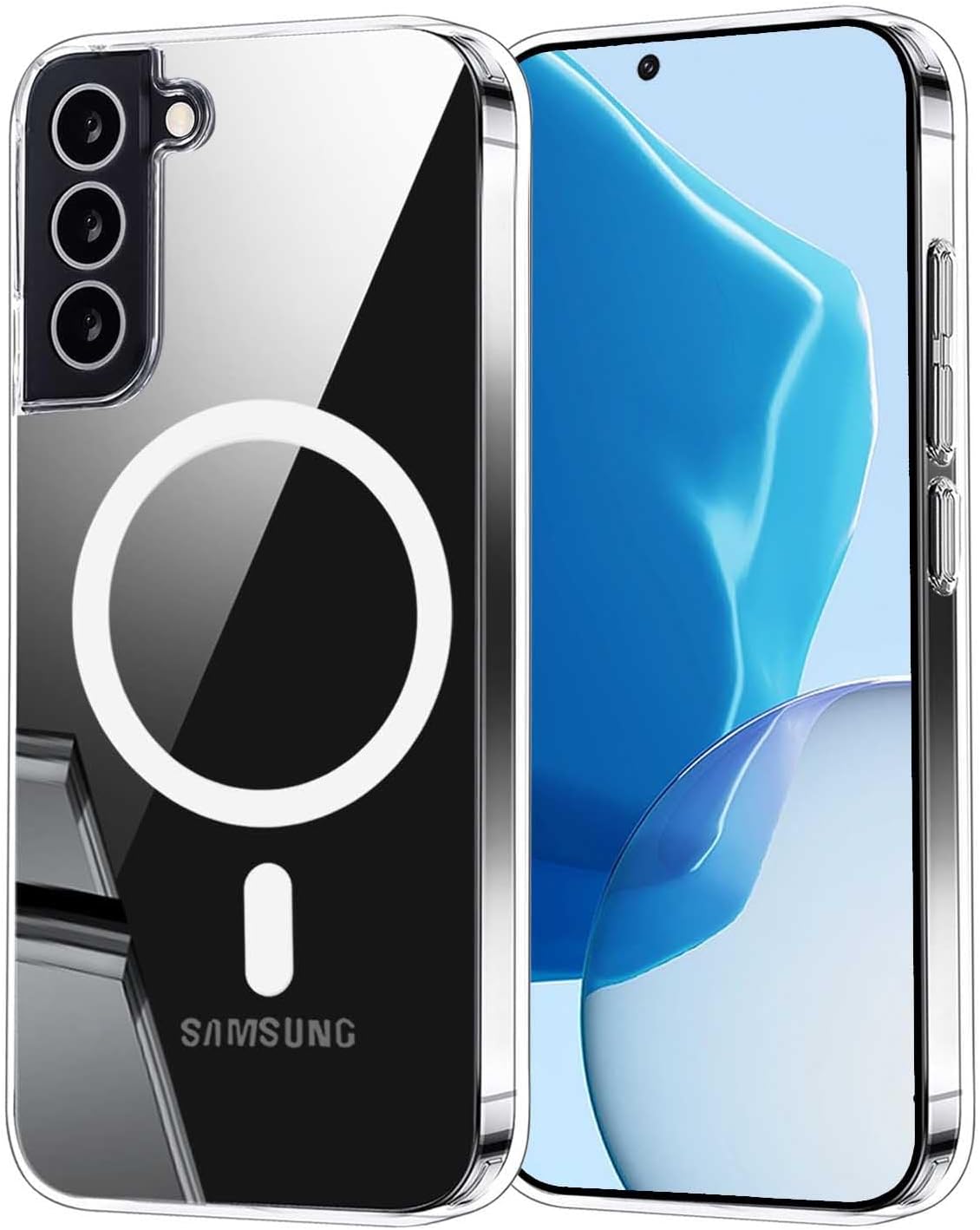 Magnetni ovitek za Samsung Galaxy S21 - prozorna