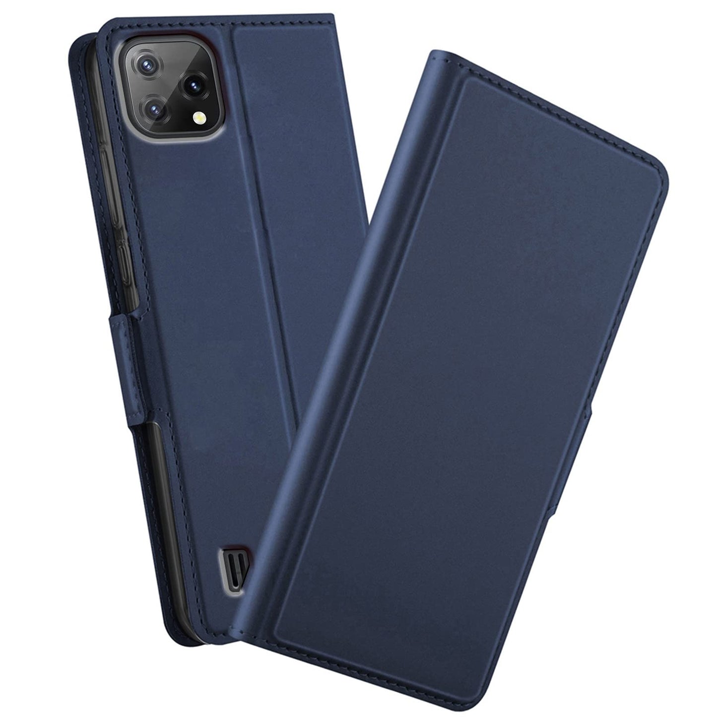 GIOPUEY Flip case Blackview A55 – wallet, 360° protection, blue