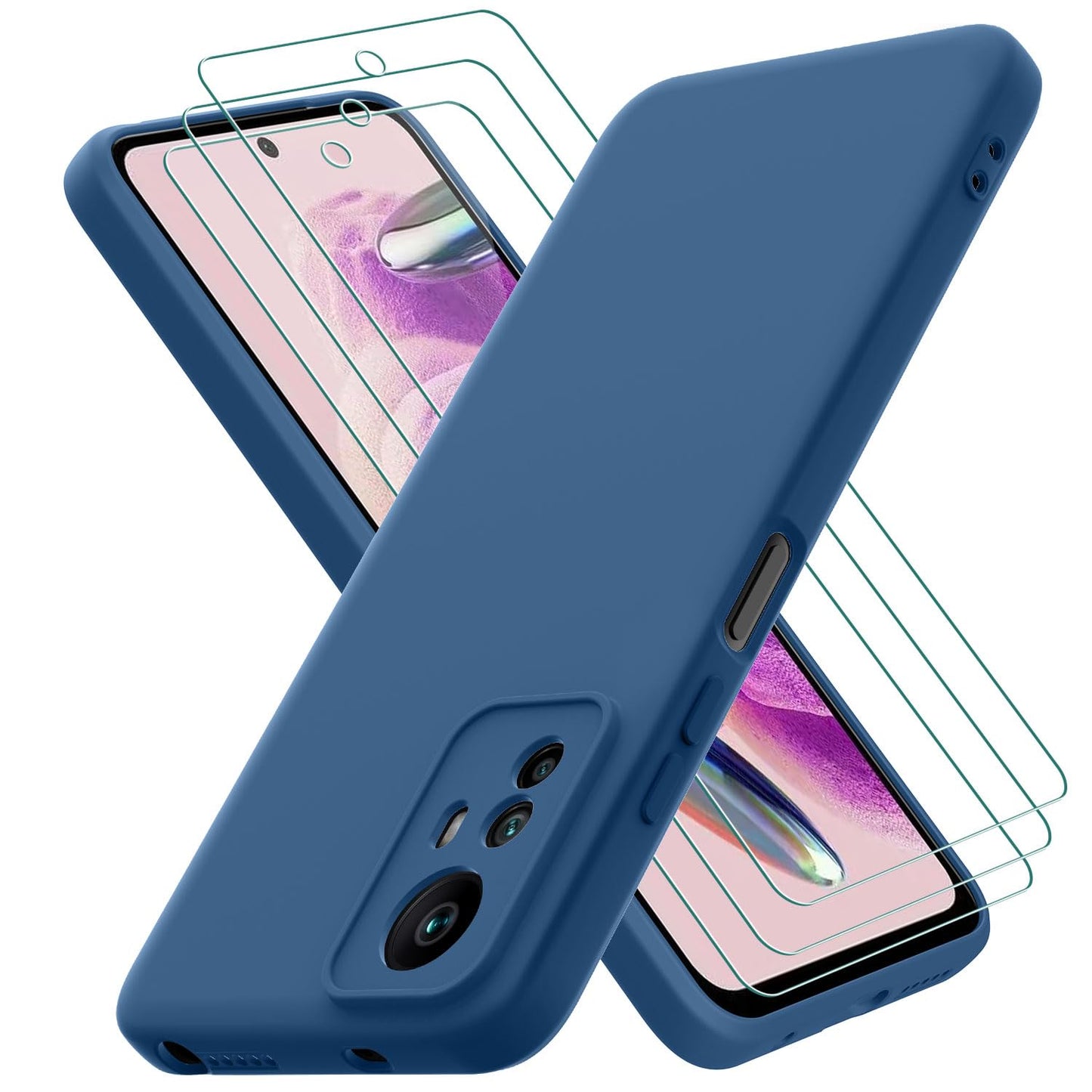 ovitek-temno-modra-2-zascitni-stekli-xiaomi-redmi-note-12s-4g