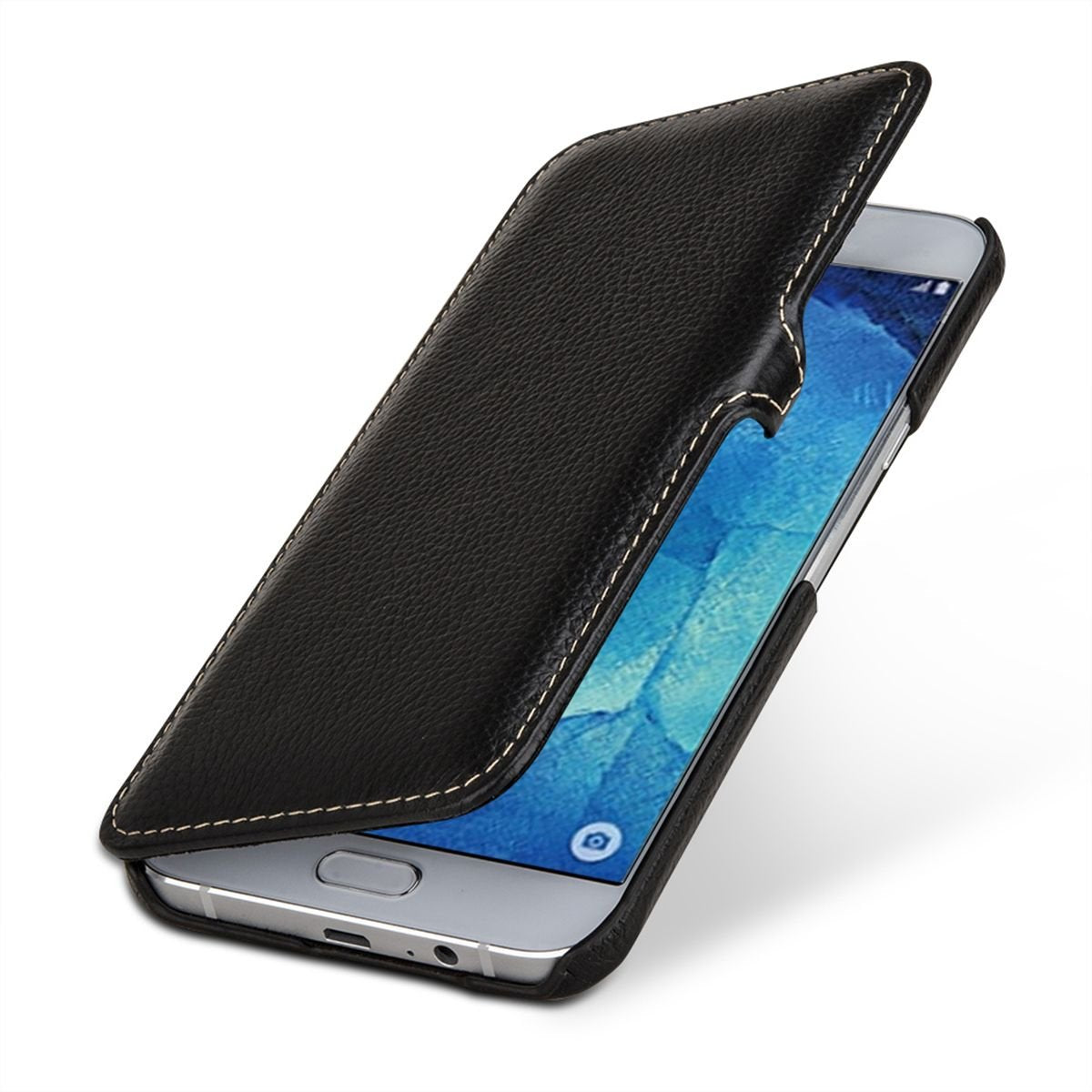 StilGut kožna preklopna torbica „Book Type” za Samsung Galaxy A8 (2015) – elegantna zaštita s kopčom