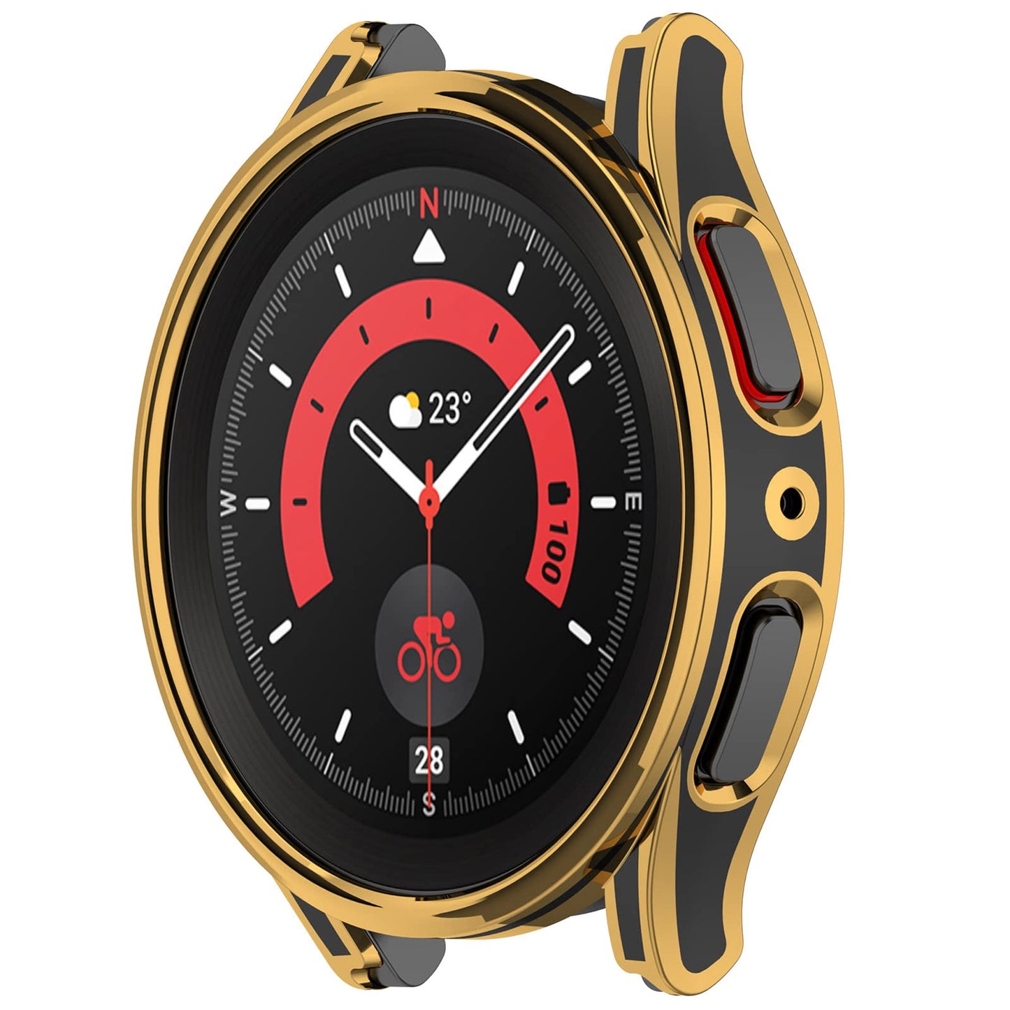 zascitni ovitek za samsung galaxy watch 5 4 40mm crna zlata