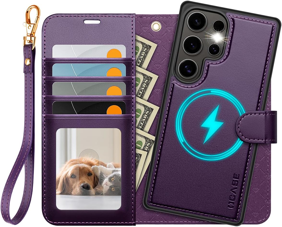 Snimljiva maskica OCASE za Samsung Galaxy S25 Ultra - tamno ljubičasta