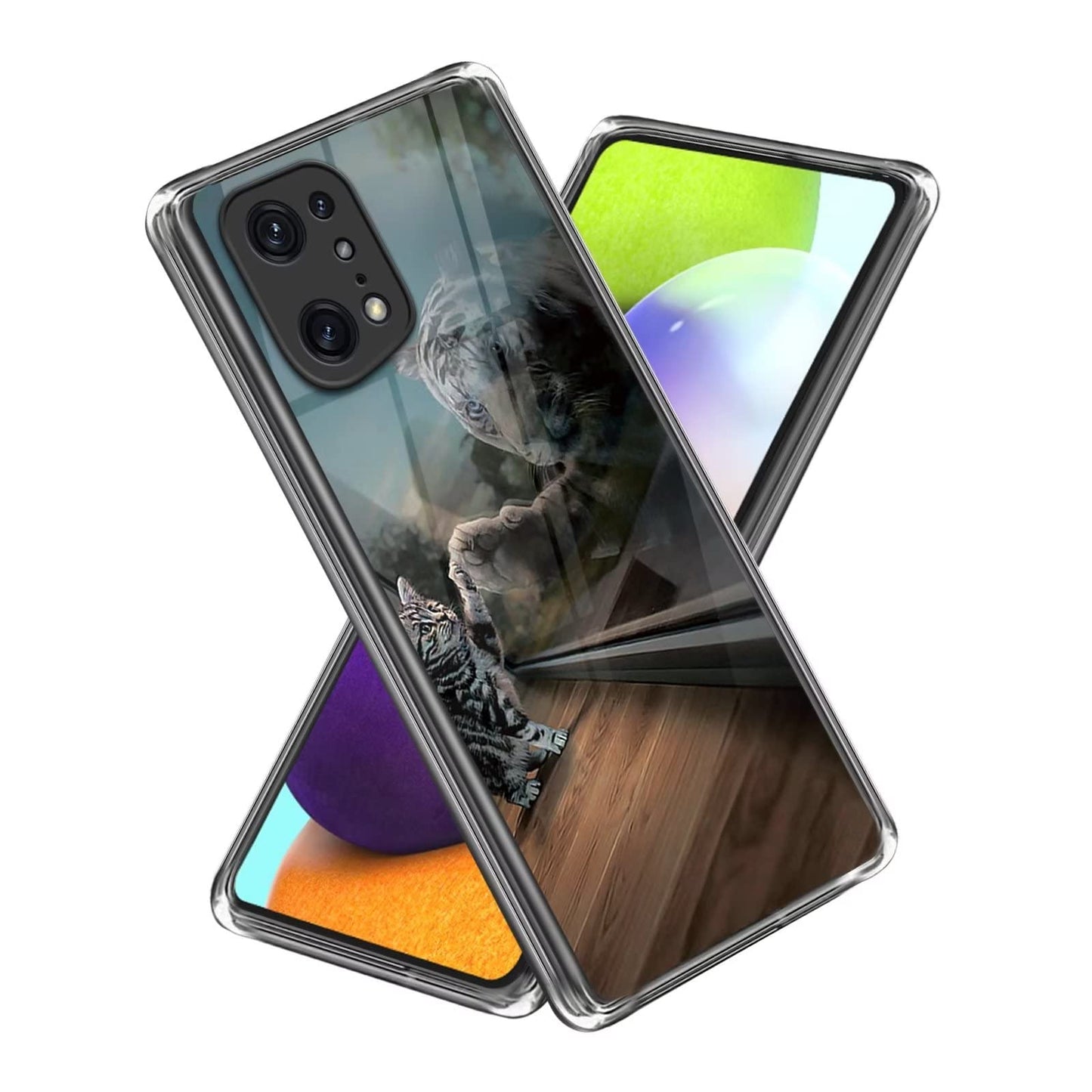 zascitni ovitek cat tiger z folijo za oppo find x5 pro 5g