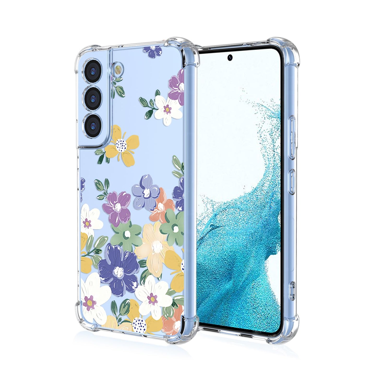 Silikonski ovitek "Flowers" za Samsung Galaxy S22 5G
