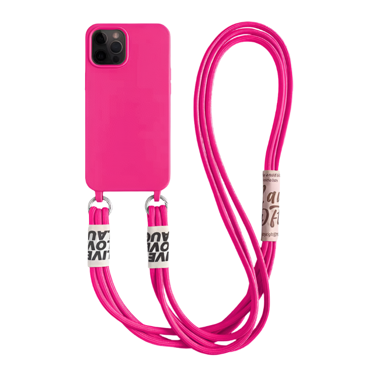 Ovitek za telefon z vrvico "Bakicey" iPhone 12 Pro Max – Infostyle – Roza