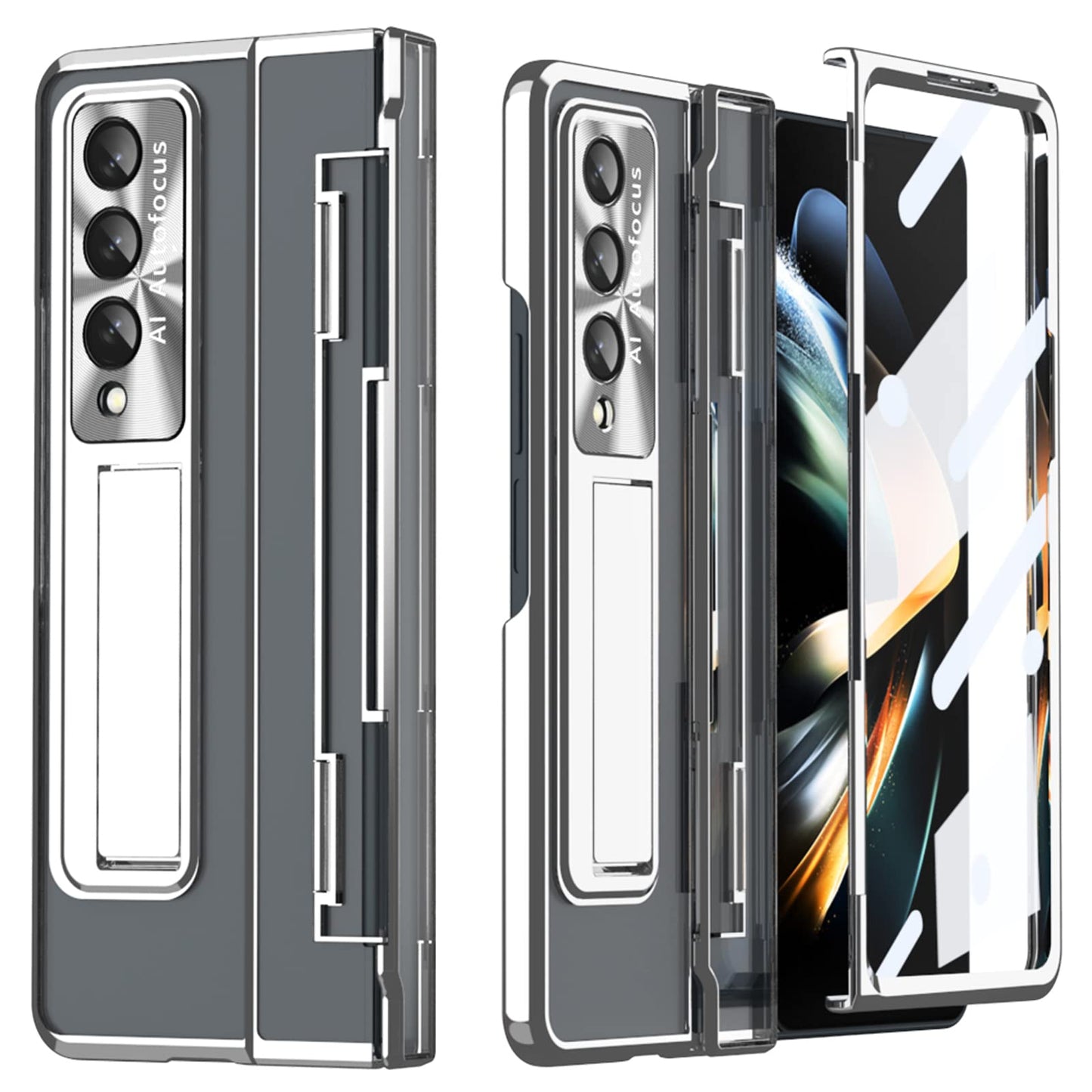 miimall 360 ovitek za samsung galaxy z fold 4 srebrna