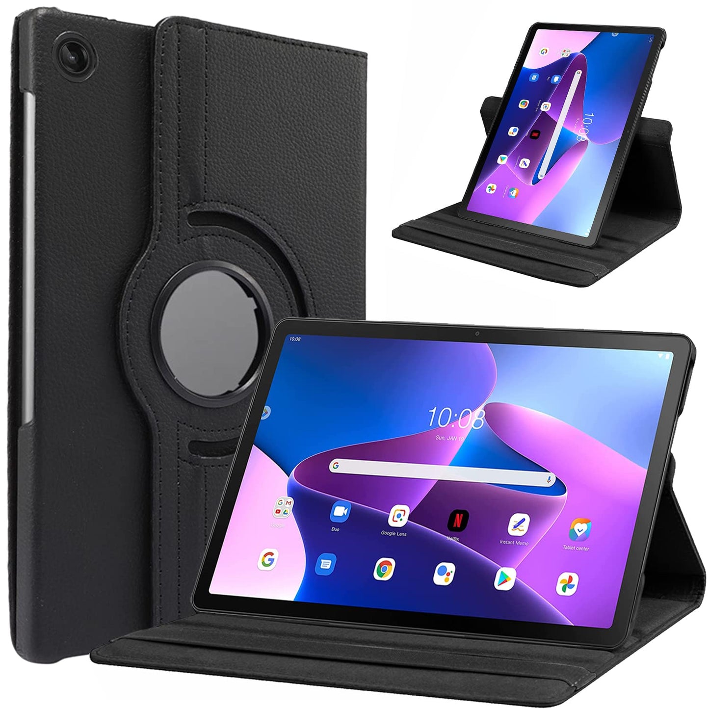gozopo ovitek za lenovo tab m10 plus 3 gen crna