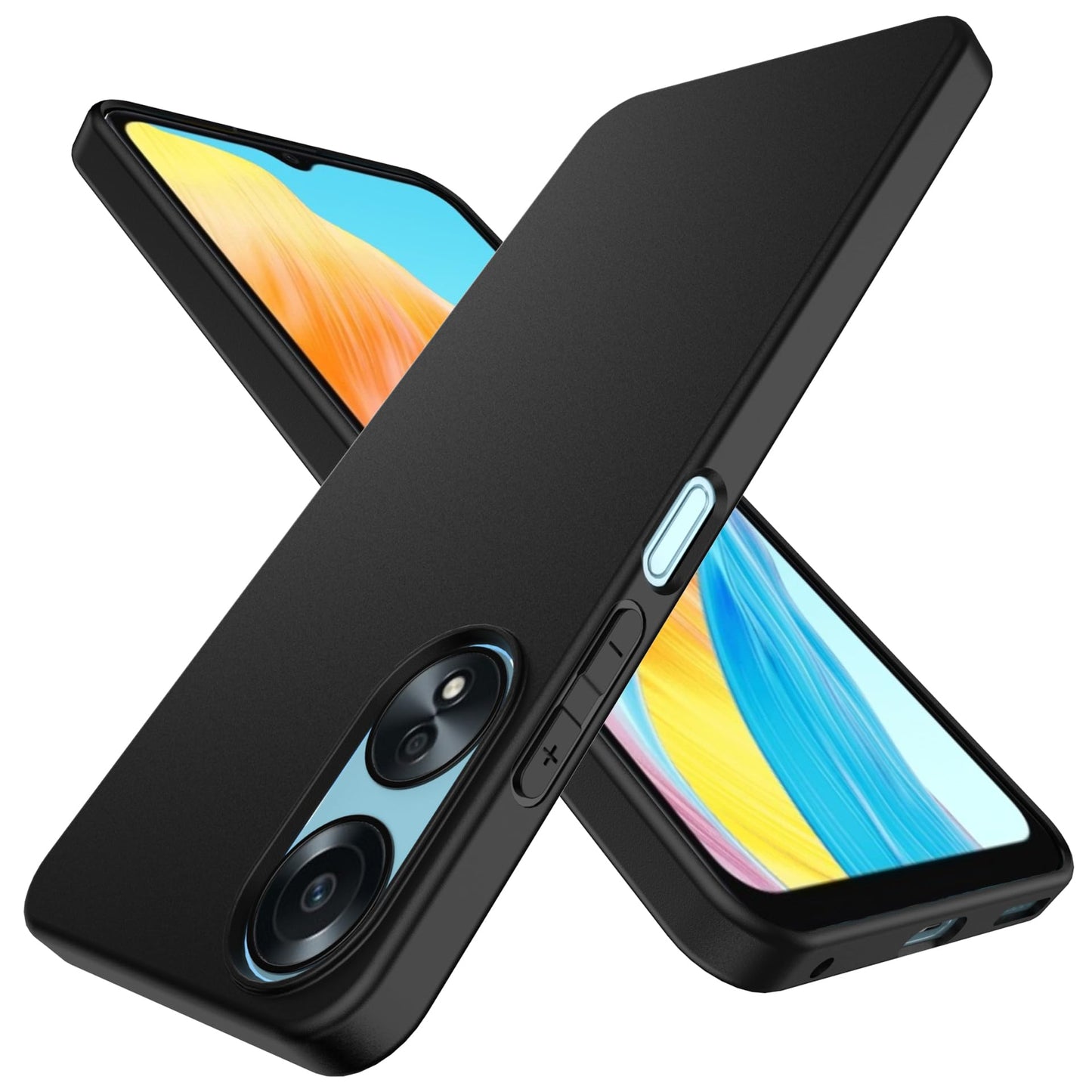 silikonski ovitek za oppo a18 crna