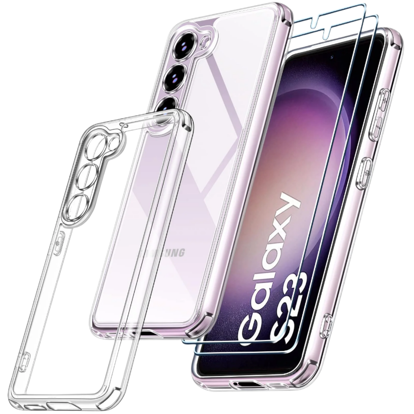 Ovitek za telefon "Hard Shockproof" Samsung Galaxy S23 5G – Infostyle – Prozorna