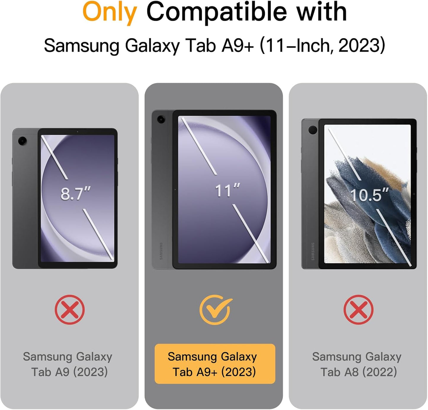 Ovitek "translucent" za Samsung Galaxy Tab A9 Plus 11" 2023 – Infostyle