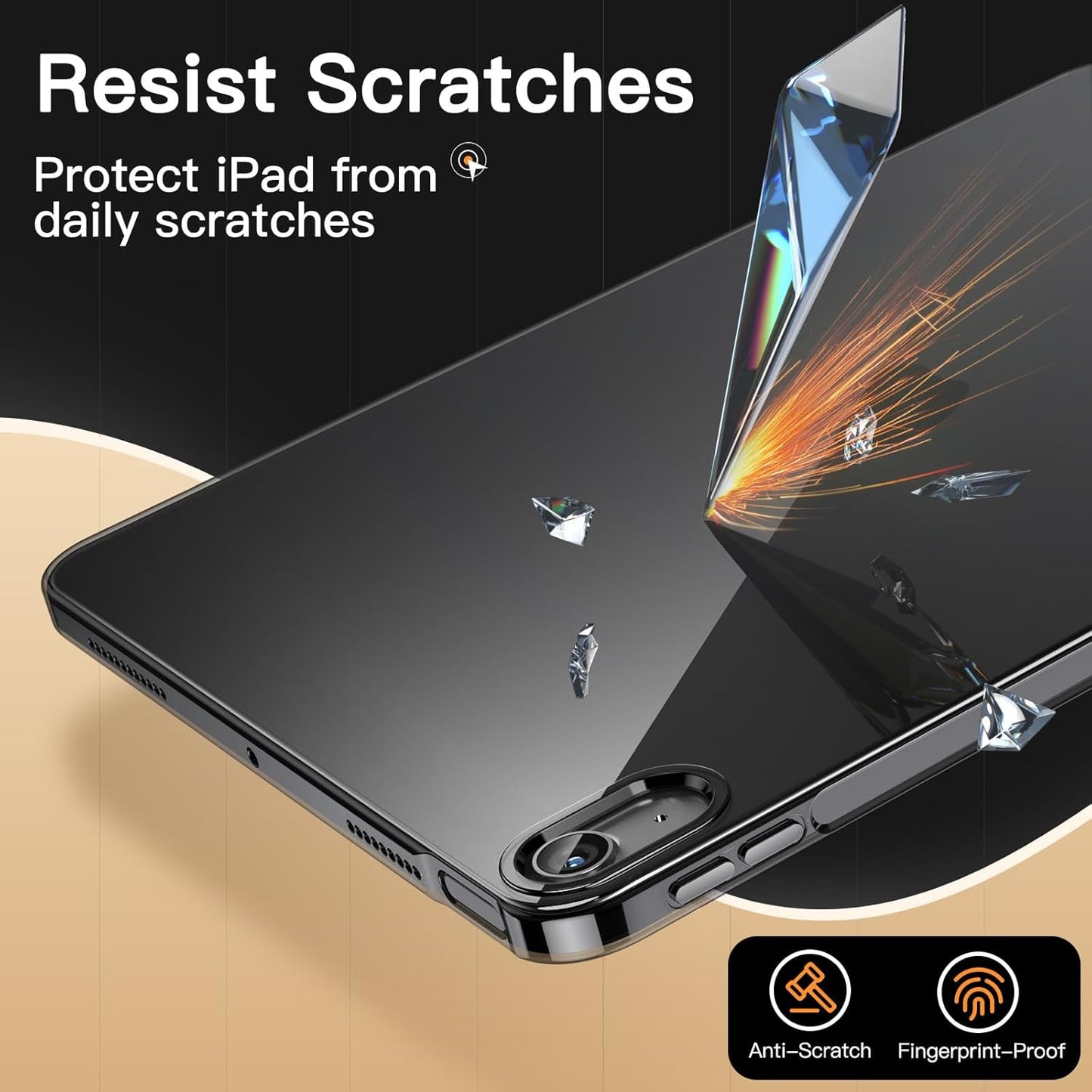 Ovitek ''JETech'' za iPad Air 11" M2/M3 (2024/2025), iPad Air 5/4 (2022/2020 5./4. gen.10,9")