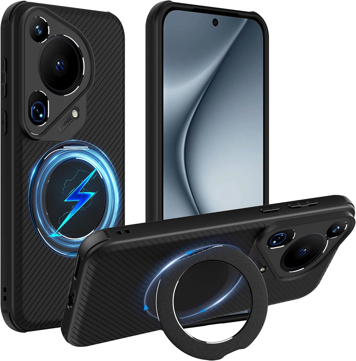 Lemxiee ovitek za Huawei Pura 70 Ultra – črna