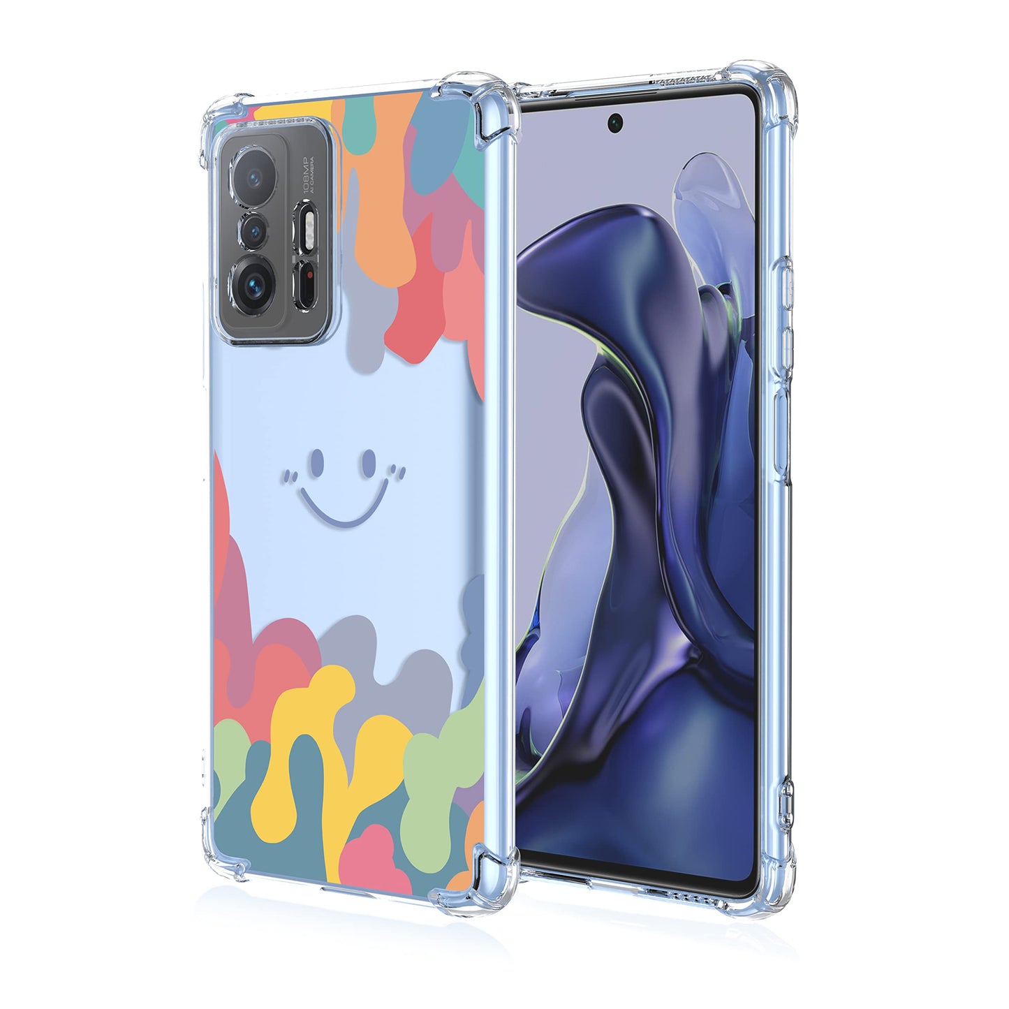 Prozoren ovitek Color Smile za Xiaomi 11T / 11T Pro