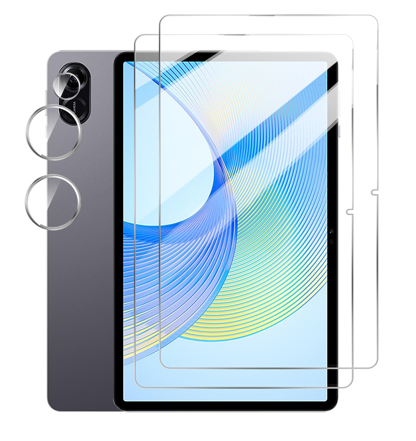 GIOPUEY kaljeno steklo za HONOR Pad X9 – 2x zaslon + 2x kamera, 9H, brez mehurčkov