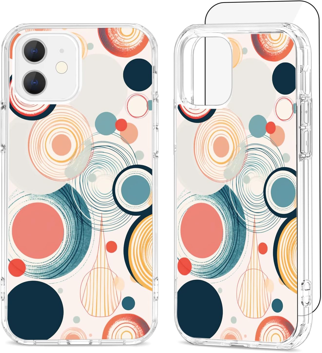 Silikonski ovitek “Time Travel” z zaščitnim steklom za iPhone 12 / iPhone 12 Pro