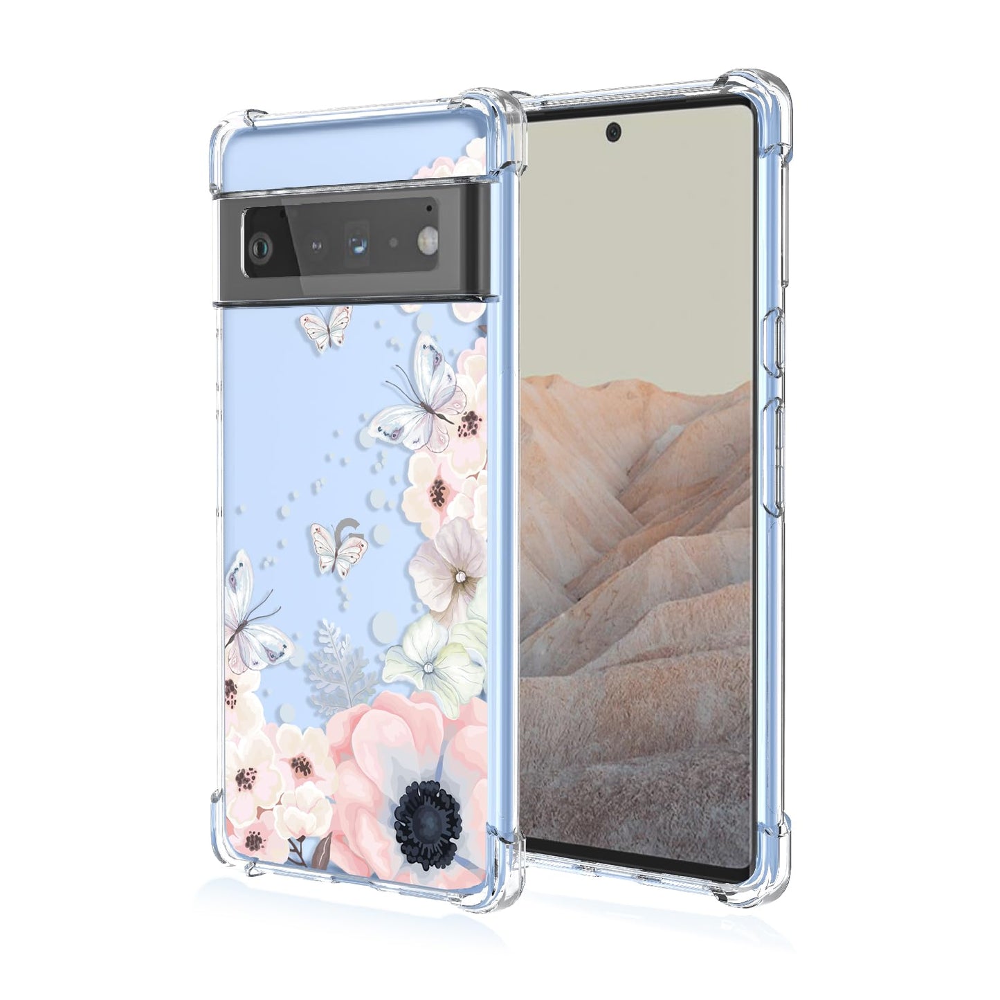 Ovitek White Butterfly za Google Pixel 6 Pro