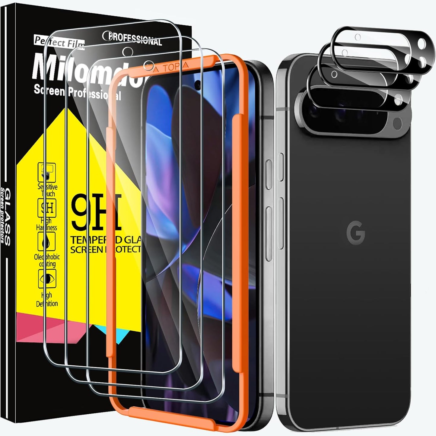Zaštitno staklo + zaštita kamere za Google Pixel 9 Pro XL (3+3) – 9H kaljeno staklo