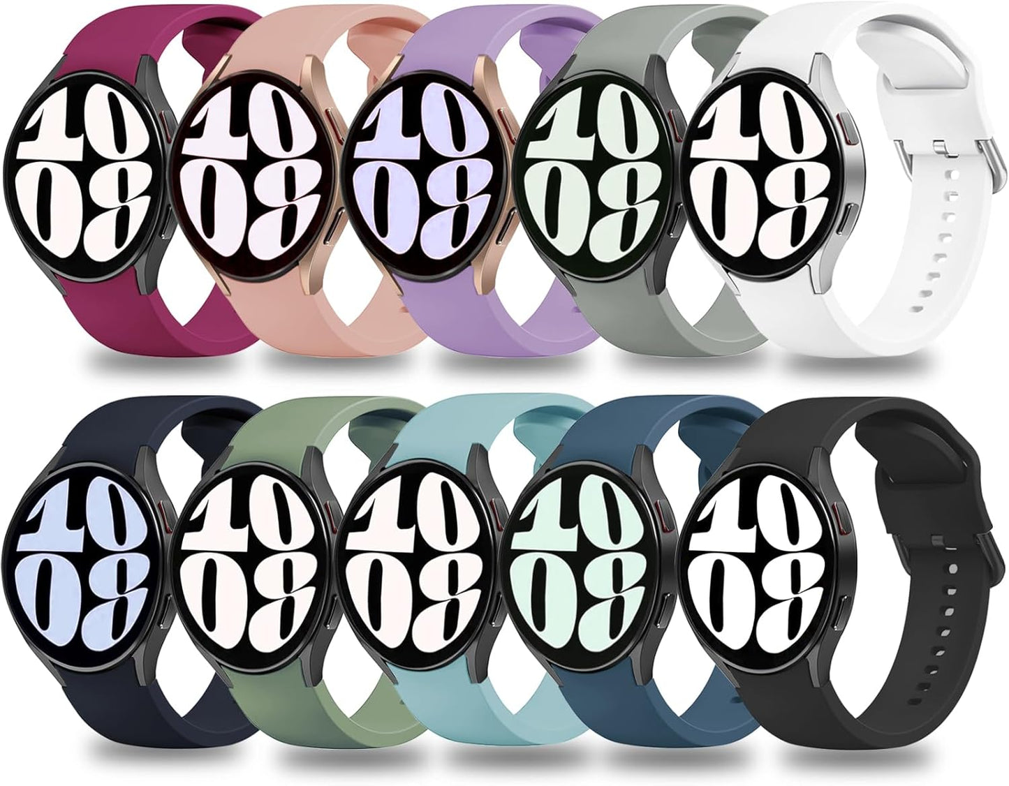 Pašček za Samsung Galaxy Watch 6 40 mm 44 mm, Galaxy Watch 6 classic 43 mm 47 mm, Galaxy Watch 5 Pro/Watch 4/Watch 4 Cla