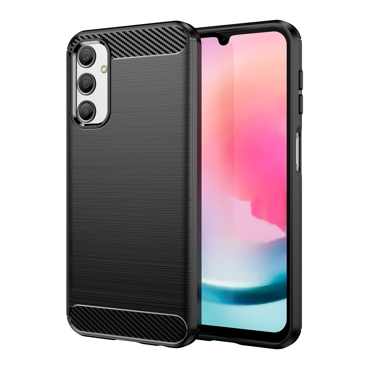 carbon ovitek za samsung galaxy a24 crna