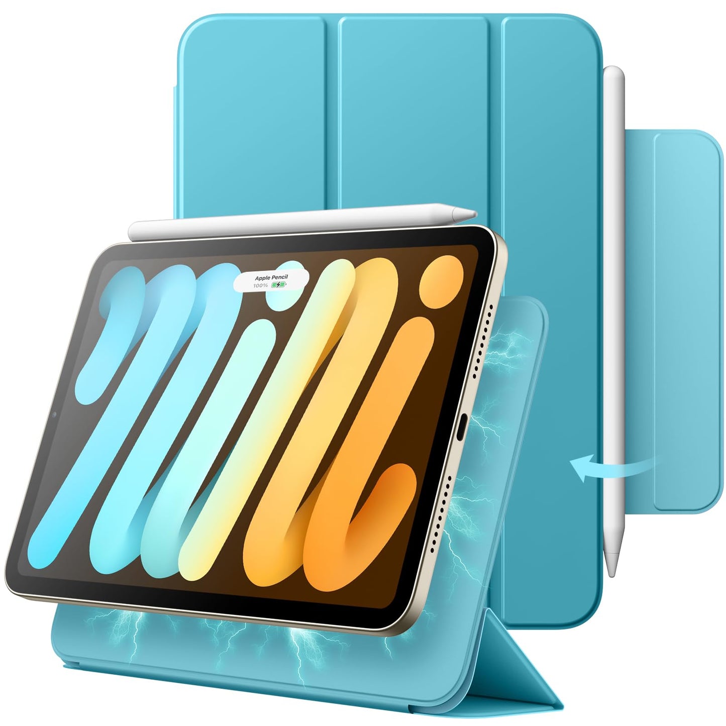 magnetni ovitek jetech za ipad mini 7 6 modra