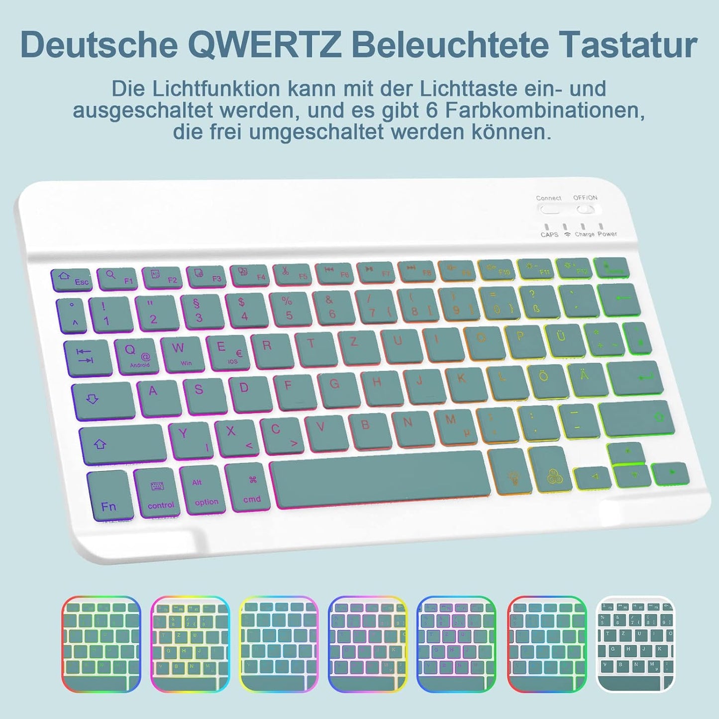 Ovitek za tablico s tipkovnico "GOOJODOQ" iPad 10. generacija 10.9''/iPad 11. generacije (2025, A16, 11”) – Infostyle